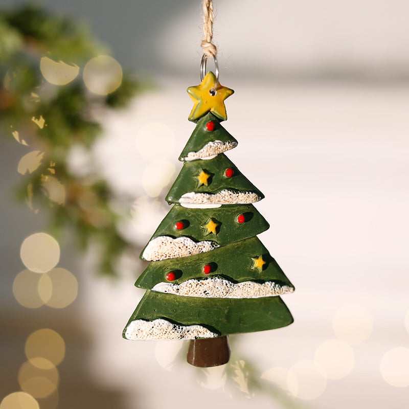 Cross-border Christmas ornaments, small pendants, Santa Claus, Christmas tree decoration pendants, small pendants, resin ornaments, gifts