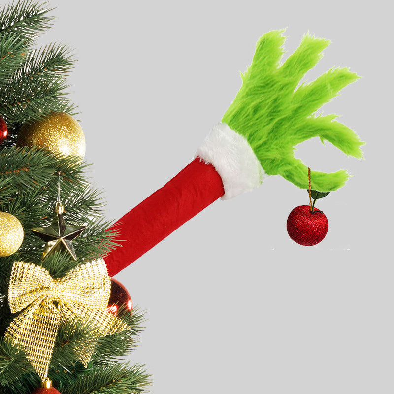 Spot Green-Haired Monster Arm Pendant Christmas Decoration Grinch Grinch Ginch Green-Haired Monster Arm