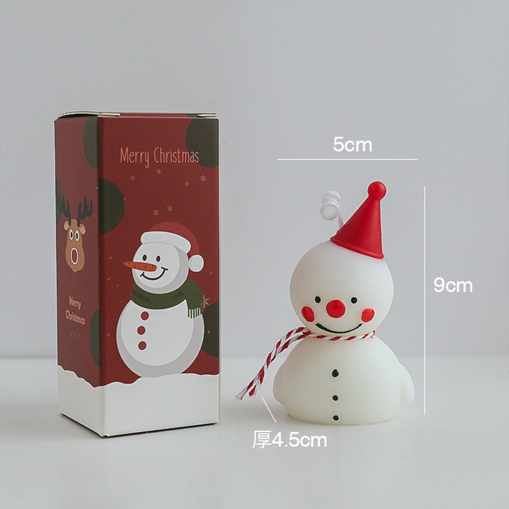 Christmas snowman candle scented gift box Christmas gift souvenir decoration ornaments elk shape candle wholesale