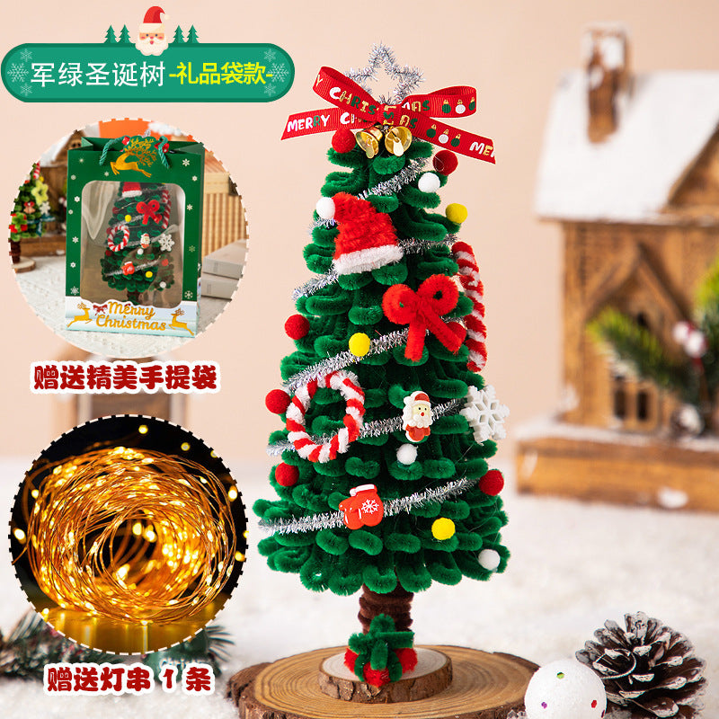Christmas Hanging Decoration Christmas Tree Car Hanging Decoration Crypto Twist Stick Handmade DIY Material Pack Homemade Creative Gifts
