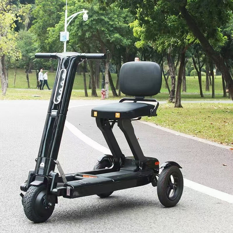 Aluminum alloy intelligent electric scooter folding three-wheeled electric electric vehicle disabled battery car intelligent lithium electric car