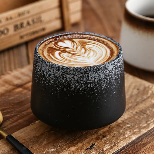 Japanese Simple Creative Vintage Teacup Water Cup Matcha Cup Coffee Cup Home Coffee Shop Milk Tea Shop Ceramic Cup