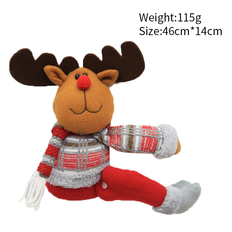Christmas creative curtain buckle cartoon doll decoration hotel restaurant decoration doll buckle window pendant