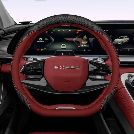 It is suitable for Xingtu Lingyun steering wheel cover, nappa leather anti-slip grip cover, hand-sewn free four seasons car interior modification