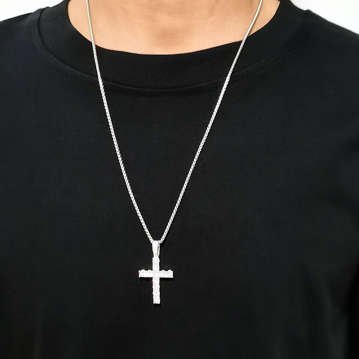 Cross-border European and American popular skull pendant personality necklace men's hip-hop retro gothic sweater chain
