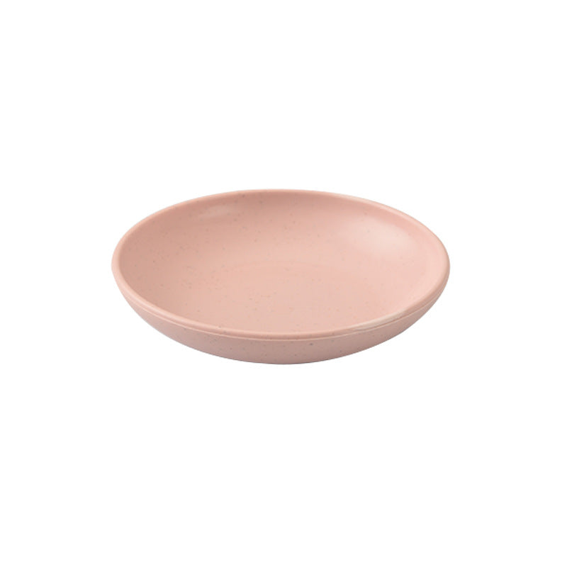 Cross-border wheat straw 10cm coarse salt plate round plate seasoning plate snack sauce vinegar plate bone spitting plate