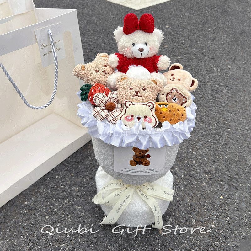 Christmas gifts kulomi dolls cartoon bouquet dolls forever peanut birthday gifts for girls friends and girlfriends