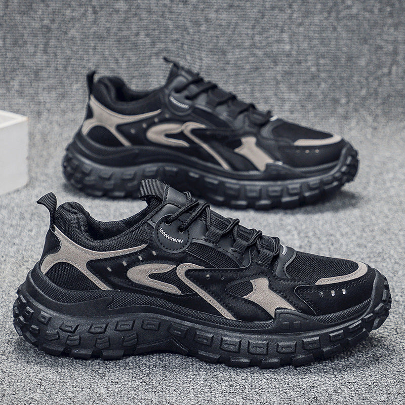Labor protection shoes men's spring and autumn new breathable mesh shoes men's construction site work anti-slip wear-resistant sports dad shoes