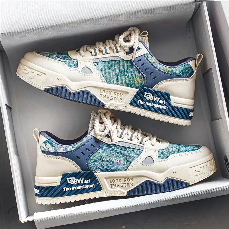 Men's Shoes Summer 2023 New Non-slip Canvas Little White Shoes Men's Trendy Shoes Breathable and Versatile Casual Sports Board Shoes