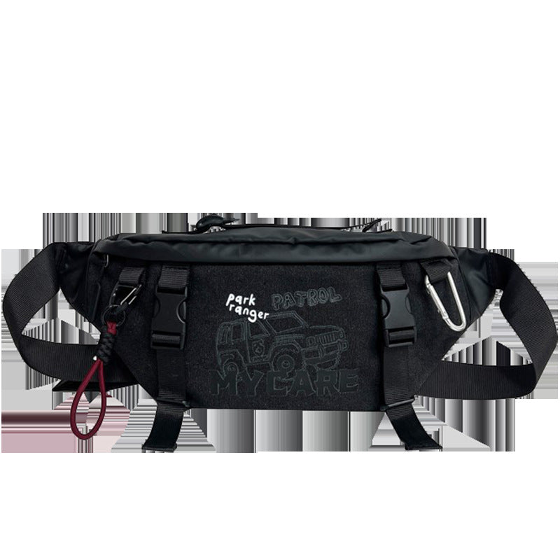 Men's Crossbody Bag, Instagram Trendy Cargo Bag, Sports Cycling Waist Bag, Men's Canvas Shoulder Bag, Student Shoulder Bag