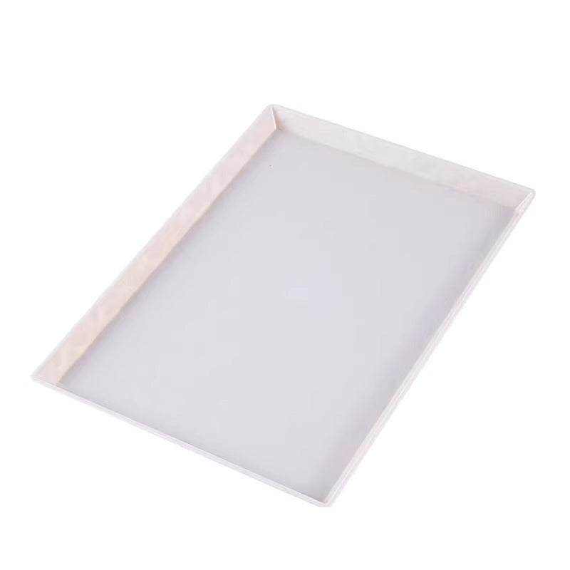 Rectangular tray living room home light luxury high-end acrylic tea tray cup tea set tray multi-functional storage tray