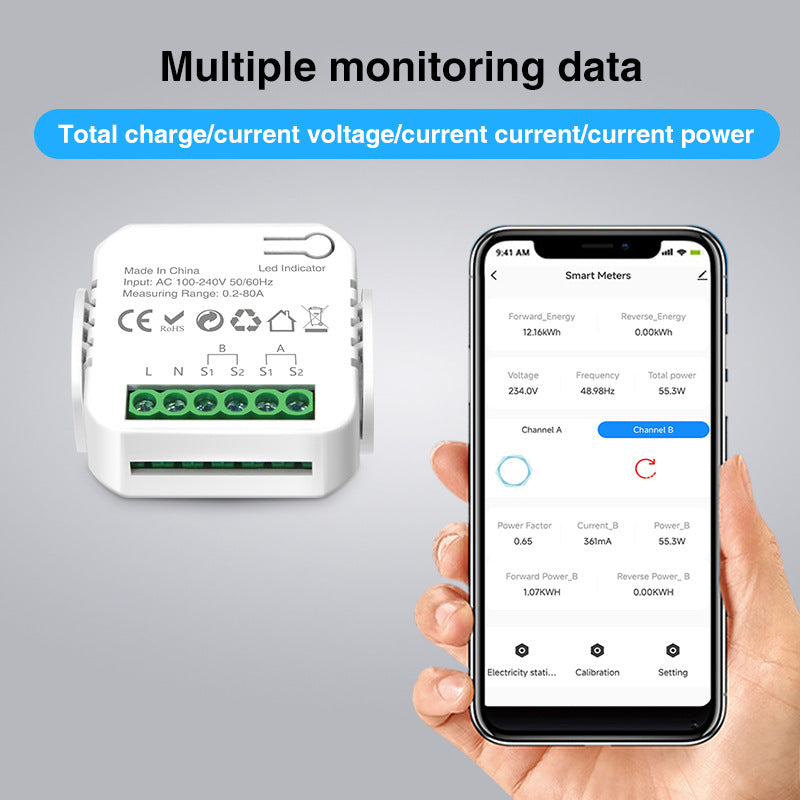 Tuya WIFI smart meter transformer detection solar photovoltaic power generation system Tuya WIFI meter