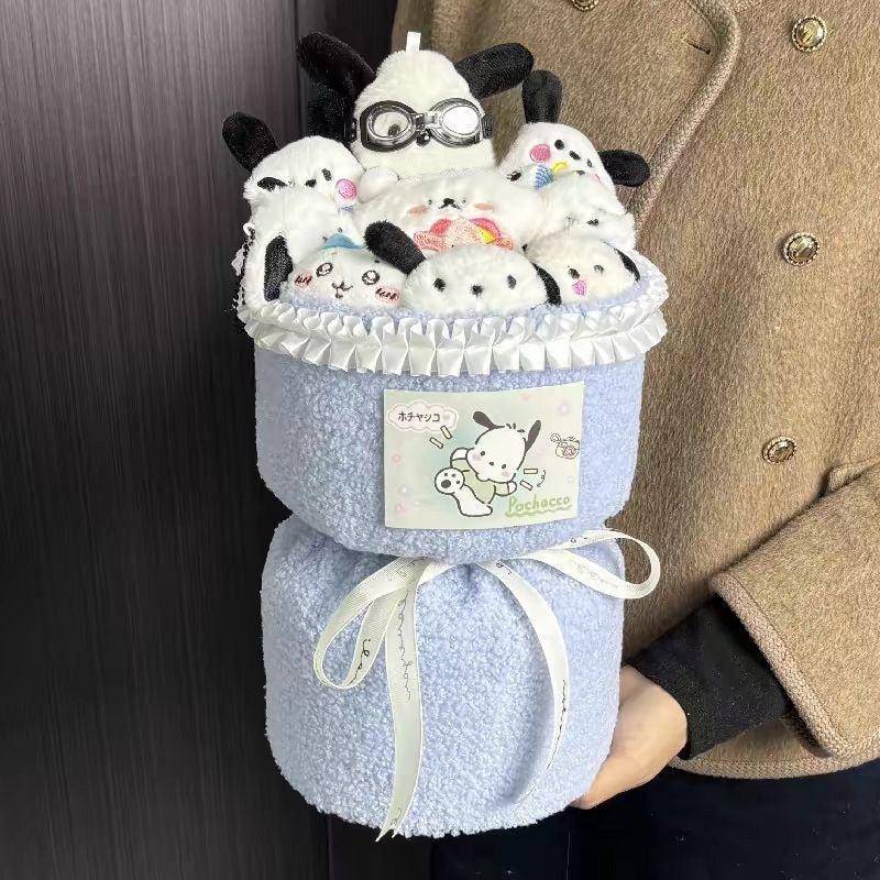 Christmas gifts kulomi dolls cartoon bouquet dolls forever peanut birthday gifts for girls friends and girlfriends