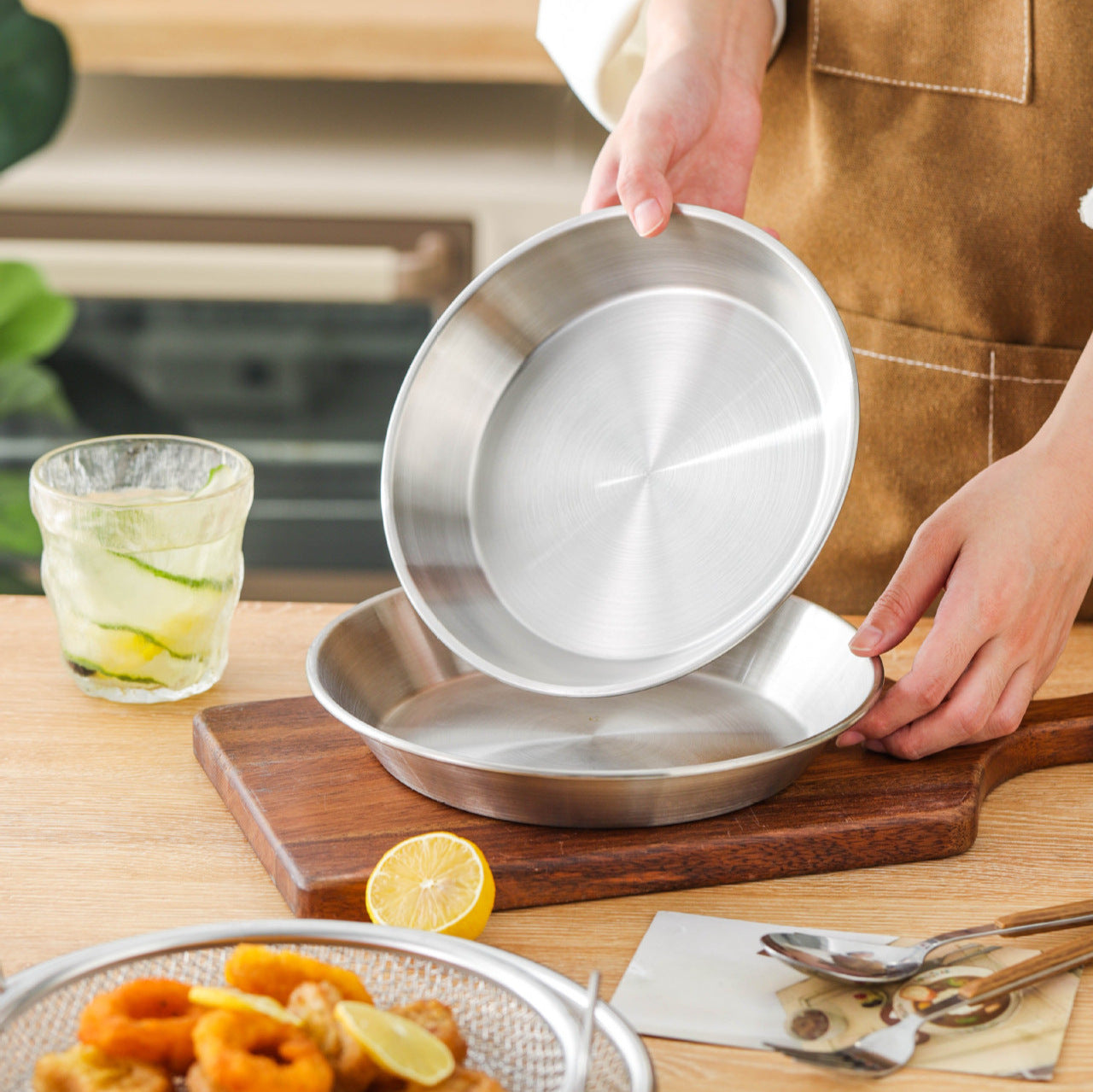 stainless steel barbecue plate with filter for home kitchen barbecue frying oil filter plate drain tray stainless steel products
