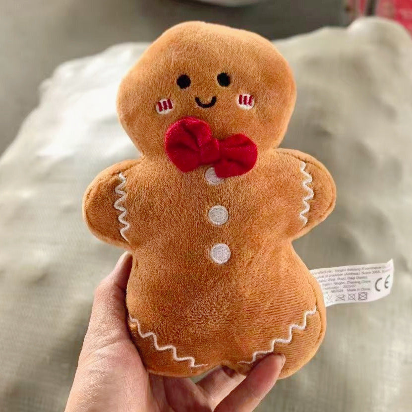 Christmas tree, gingerbread figures, dolls, Christmas Story, throw pillows, sofas, cushions, dolls, Christmas Eve, decorations, gifts