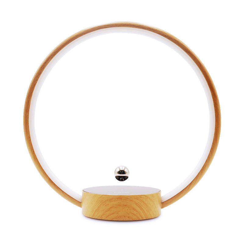 Magnetic levitation ring light, home intelligent creative ornaments, high-end bedroom night light, black technology gifts