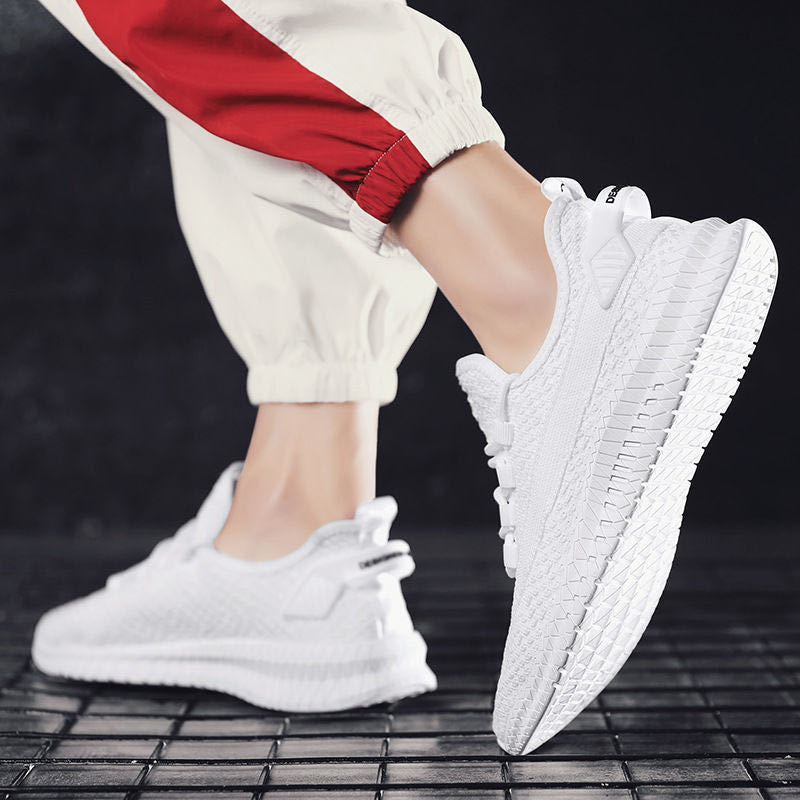 2025 Breathable Casual Shoes, Men's Sneakers, Versatile Mesh Shoes, Cloth Shoes, Flying Weave Shoes, Spring Men's Shoes, Comfortable and Versatile