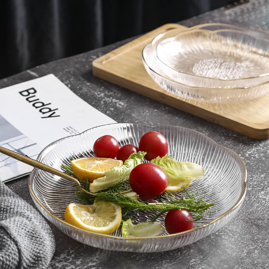 Glass fruit plate