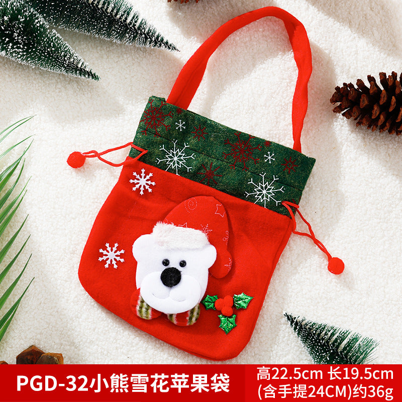 Christmas gift apple bag tote bag adult children children Christmas gift decoration high-end gift bag