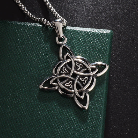 2023 cross-border new pendant national style teenager china knot momentum necklace pendant cool men's jewelry wholesale