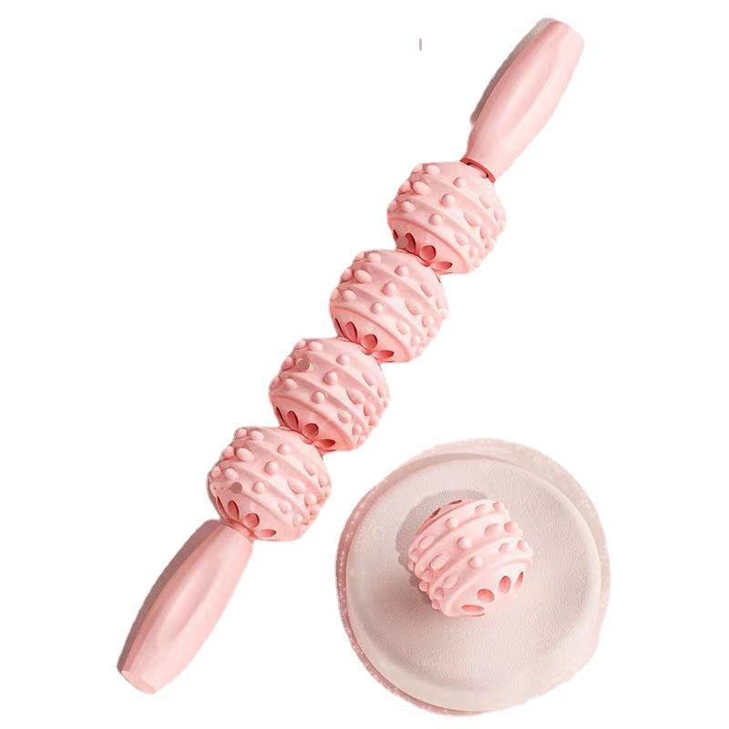 Massage bar, mace roller, fitness fascia bar, leg muscle relaxation roller, calf yoga stretch
