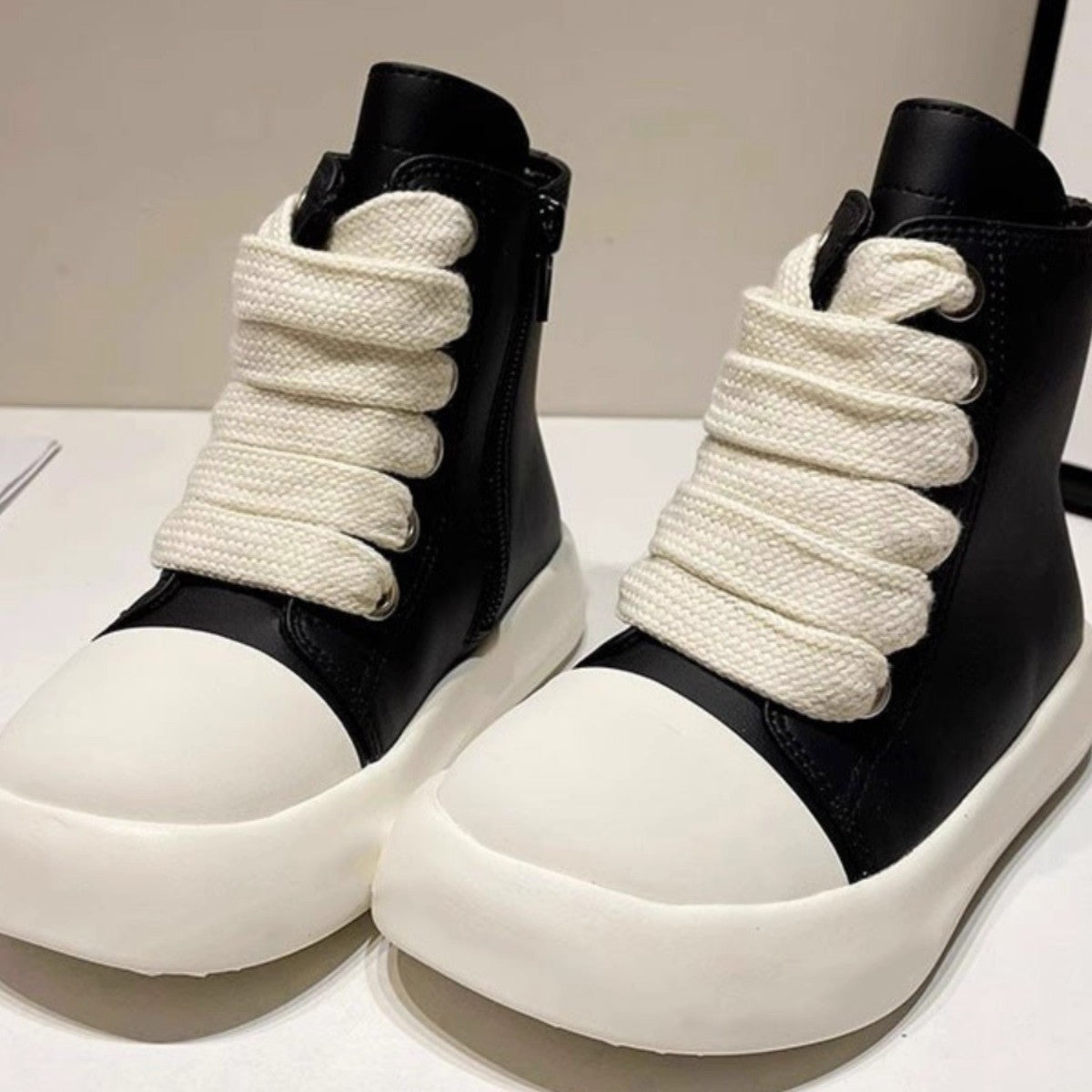 Children's boots autumn and winter new Korean version of boys and girls booties waterproof medium tube baby girl leather boots fashion fashion brand shoes