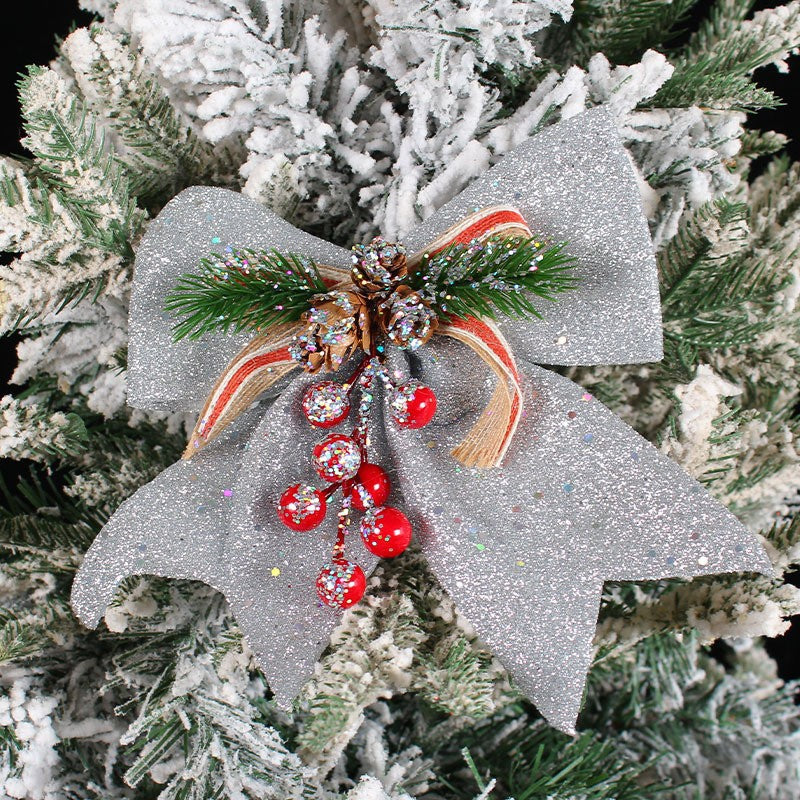 Large Bow Christmas Dust Bow Christmas Tree Pendant Christmas Decoration Gifts Christmas Bow Tie