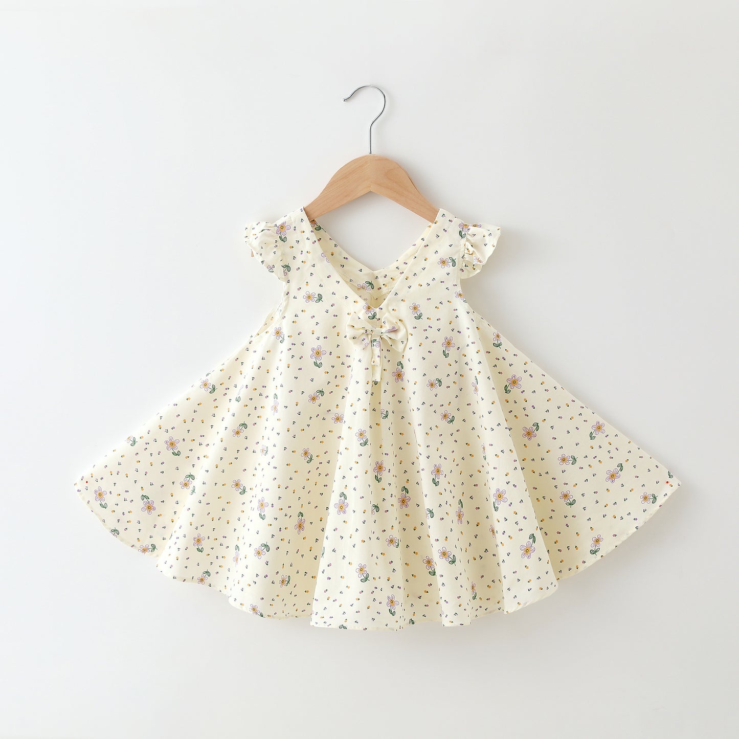 Girls' Dresses, Summer Cotton Class A Princess Dresses, Baby Skirts, Camisole Skirts, Baby Floral Skirts