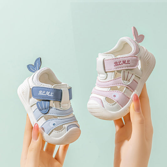 Baby toddler sandals, 1-2-3 years old boys and girls, summer soft soles, breathable children's anti-collision toe toe infant shoes
