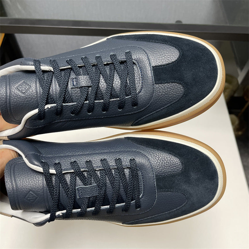 2025 spring and autumn new white shoes, LP men's shoes, casual sneakers, color-blocking German training shoes, flat single shoes, couple models