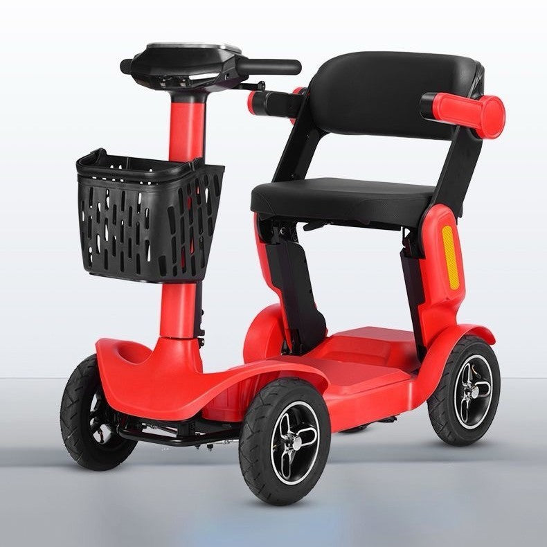 Cross-border elderly scooter disabled four-wheel intelligent special assistance household foldable leisure mobility electric vehicle