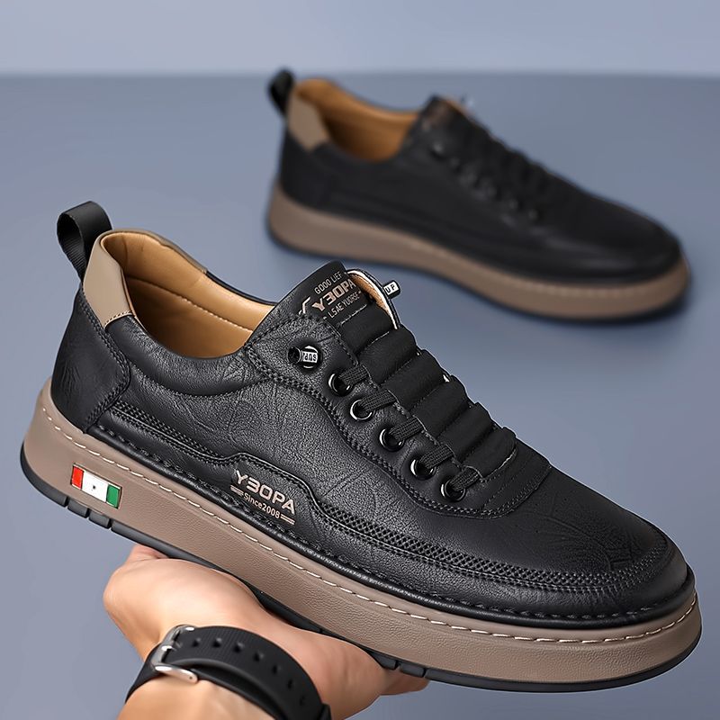 Small white shoes new men's business casual leather shoes men's handmade online plus size 48 youth versatile shoes 7088