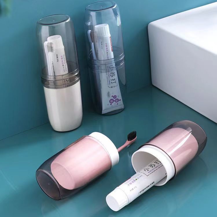 Travel toothbrush storage box, portable toothbrush cup, toothpaste, tooth jar, wash cup, business trip mouthwash cup set 1E