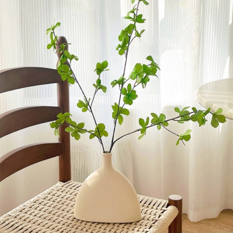 ins Nordic plastic fan-shaped vase melamine material flower arrangement supplies living room decoration table decoration photography props