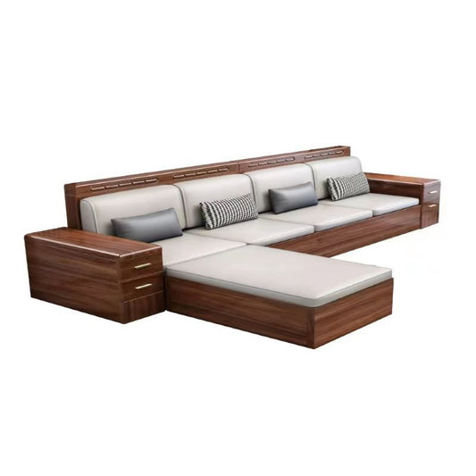 Solid wood sofa