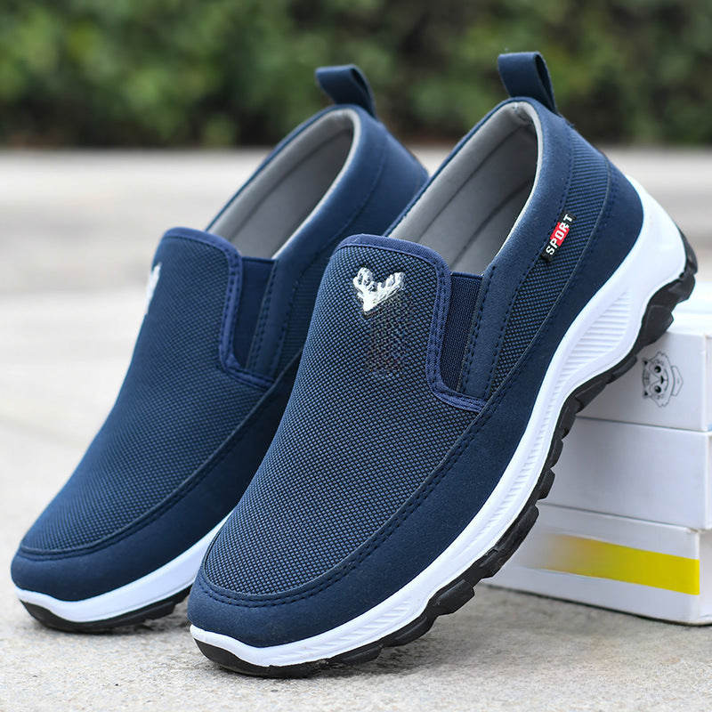 Mountaineering sole canvas shoes, spring and autumn single shoes, non-slip and wear-resistant, one-foot dad shoes, soft soles, a substitute canvas shoes