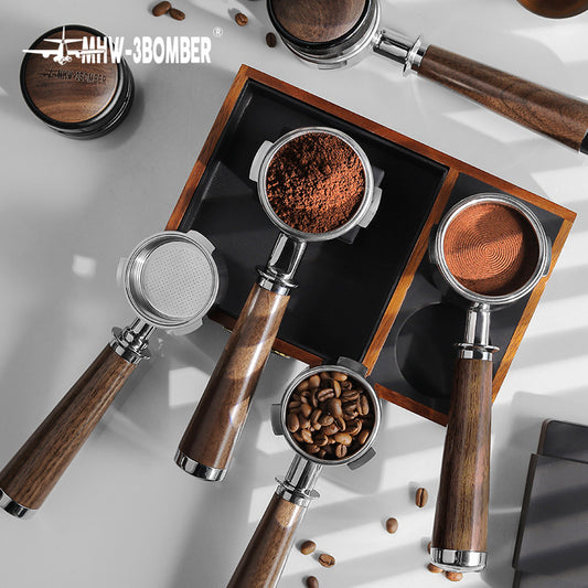 MHW-3BOMBER Bomber Bottomless Handle 51/54/58mm espresso machine modified bottomless wooden handle