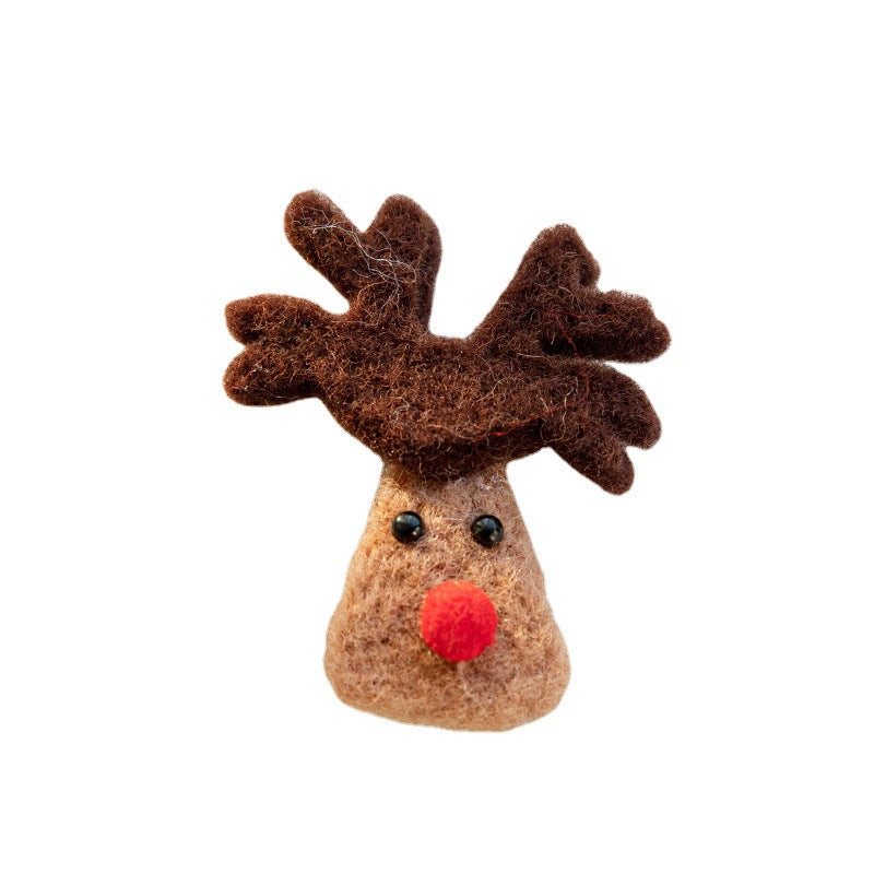 Christmas Decorations Creative Christmas Tree Cartoon Elk Felt Pendant DIY Material Doll Christmas Gifts