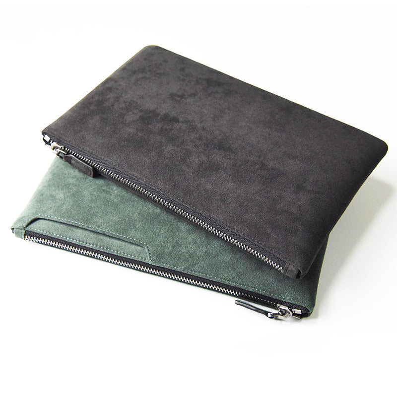 ALCANTARA clutch bag men's casual mobile phone bag simple envelope bag fashion business grab wallet storage bag