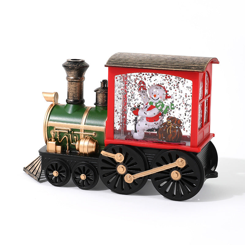 Cross-border new Christmas party gifts, Christmas gifts, souvenirs, water filling, small train, Thomas train, car