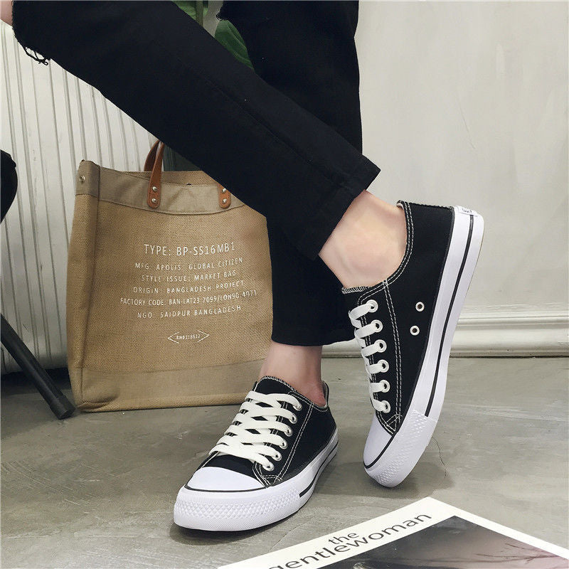 Canvas shoes men's spring and autumn new couple trend Harajuku retro men's casual shoes low-top all-match student skate shoes