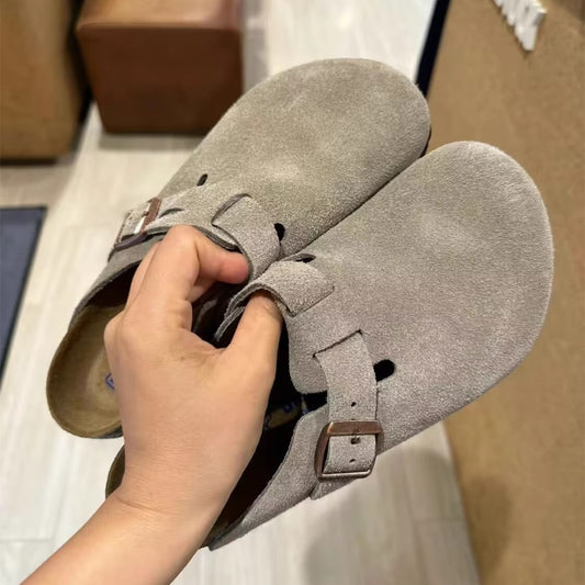 Collector's Edition ~ Birkenstock Shoes Women's Slippers 2024 Autumn New Cork Fishing Thick-Soled Full Pack Boken Shoes Half Slippers Men