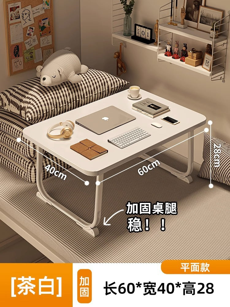 Foldable bed, desk, computer desk, dormitory artifact, student study desk, sitting floor, small table, new small table