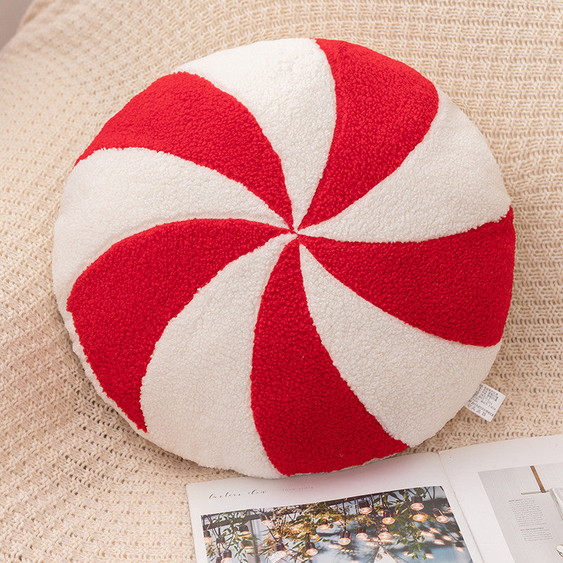 Cross-border Christmas igloo snowflake wreath candy plush pillow festive atmosphere decoration ornament gift cushion hug