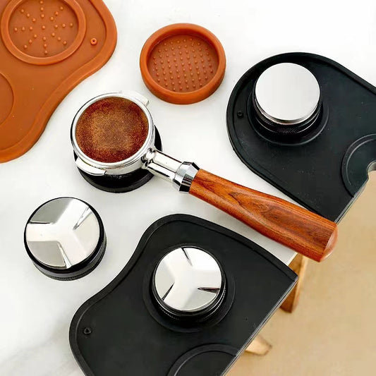 Factory spot silicone coffee press mat anti-slip mat coffee powder hammer mat espresso machine coffee mat