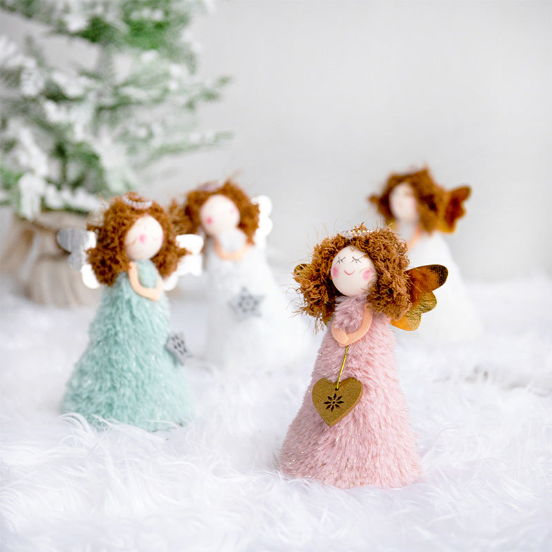 Christmas Christmas Decoration Christmas Tree Decoration Christmas Tree Top Decoration Accessories Pendant Santa Angel Wholesale