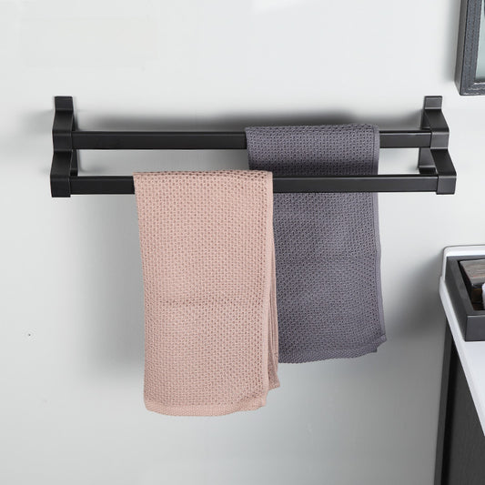 Bathroom towel rack non-punch toilet space aluminum towel bar toilet toilet shelf bath towel rack