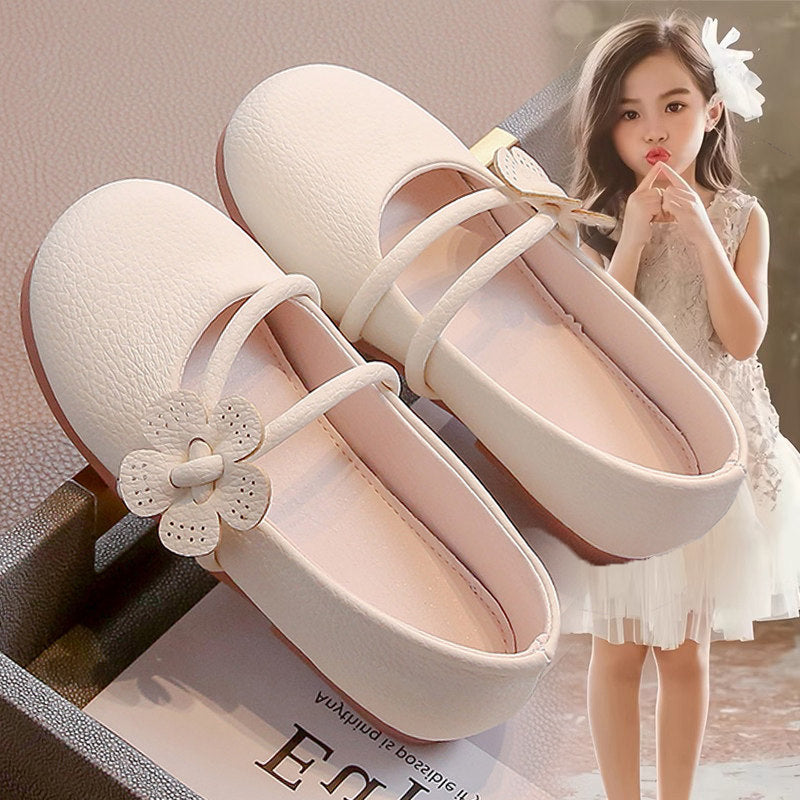 Girls' shoes 2026 new summer children's soft-soled single shoes medium to big children's princess shoes and small girls' foreign leather shoes