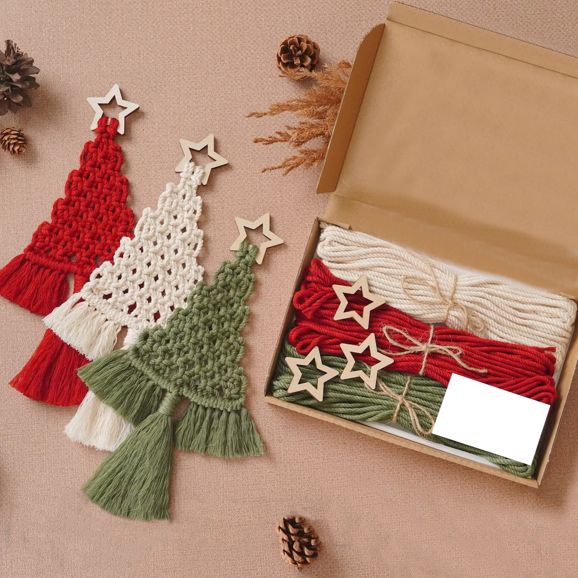 Christmas Tree Tapestry DIY Material Pack Christmas Decoration Pendant Hand Woven Home Decoration Wall Hanging Gift New