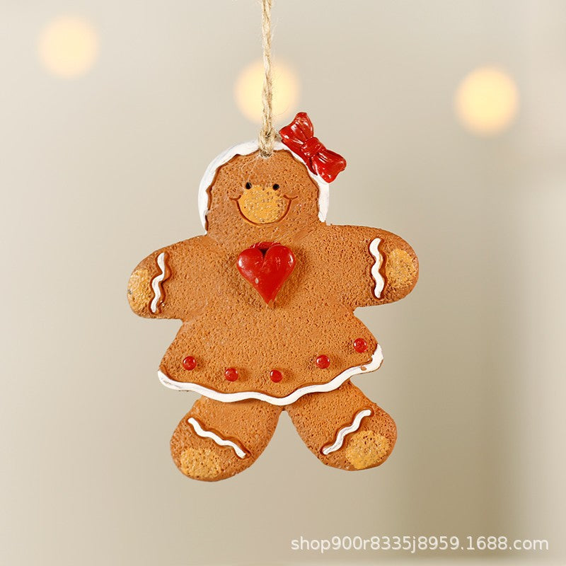 Cross-border Christmas ornaments, small pendants, Santa Claus, Christmas tree decoration pendants, small pendants, resin ornaments, gifts